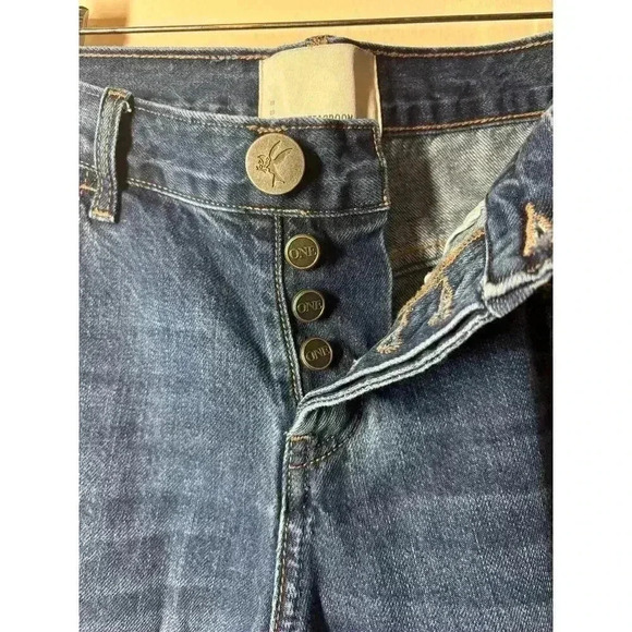 One Teaspoon Women 24 Awesome Baggies Low Waist Straight Leg Semi Fitted Jeans - Picture 5 of 12